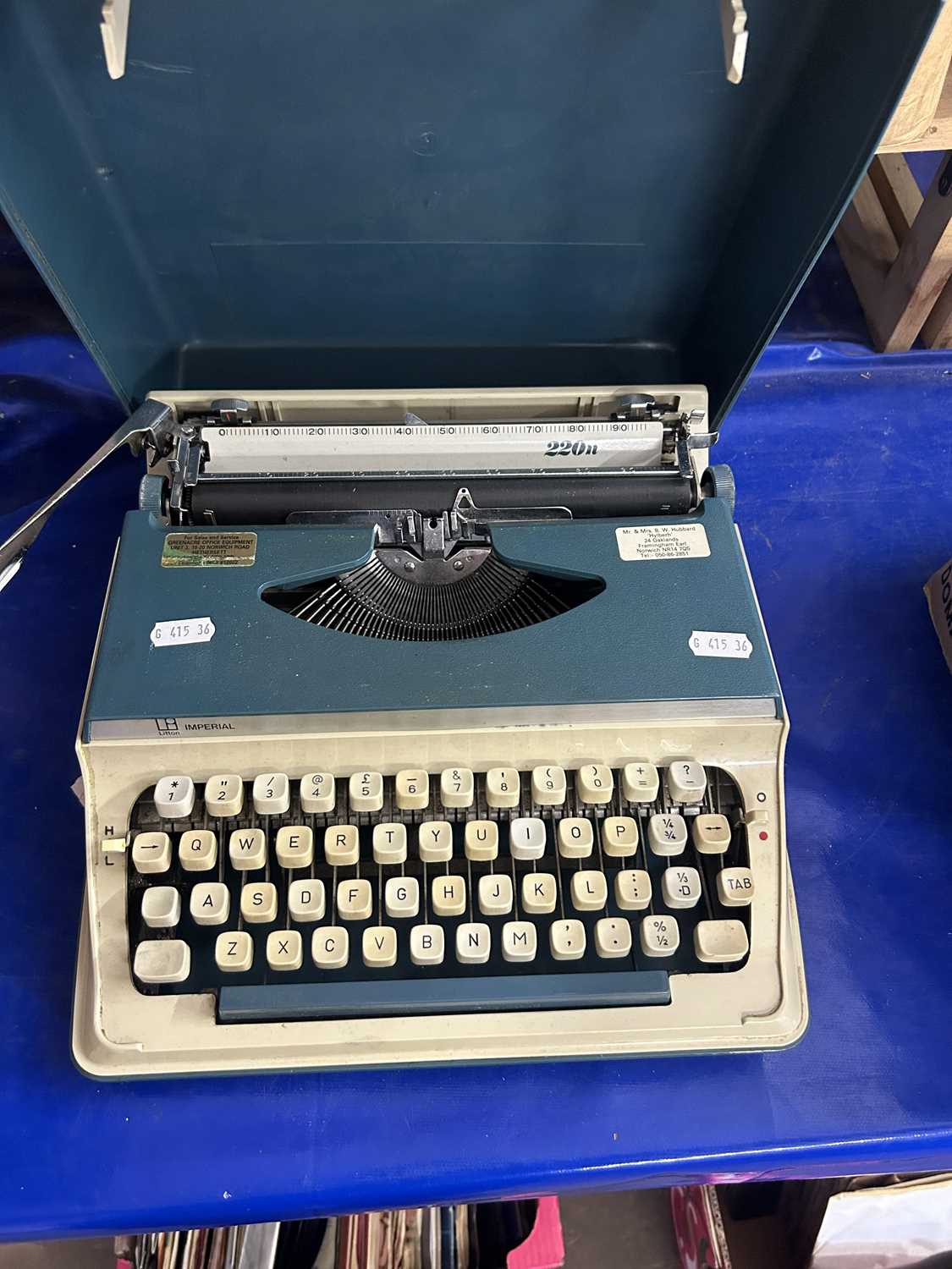 An Imperial portable typewriter