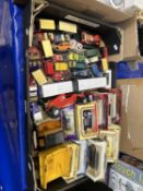 Quantity of toy cars, trucks, some boxed