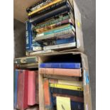 Two boxes of assorted books