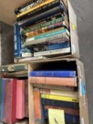 Two boxes of assorted books