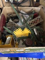 Box of assorted Meccano