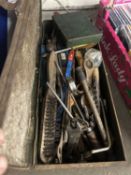 Metal tool box and contents