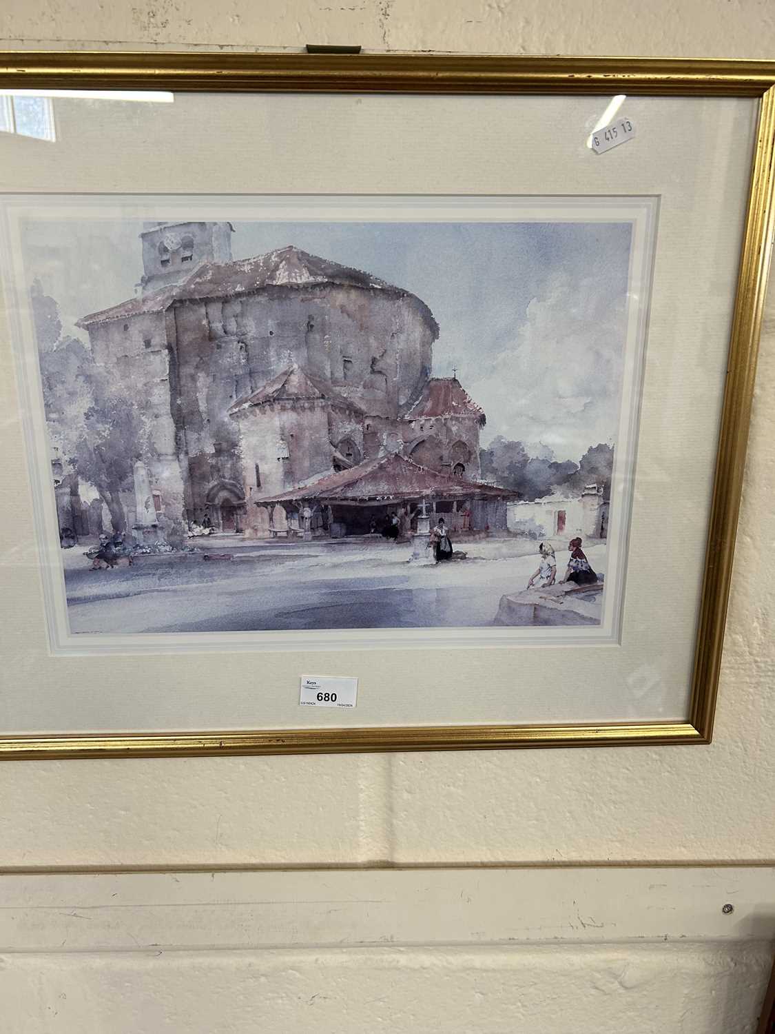 Reproduction William Russell Flint, framed and glazed