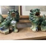 A pair of Chinese foo dogs