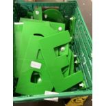 Quantity of perspex lettering