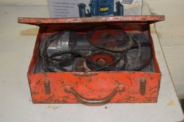 A boxed angle grinder