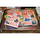 Two boxes of mixed car magazines
