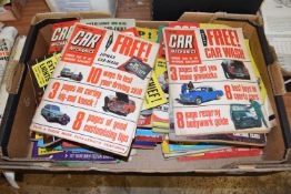 Two boxes of mixed car magazines