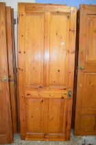 Five internal pine doors