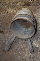 Three galvanised scoops