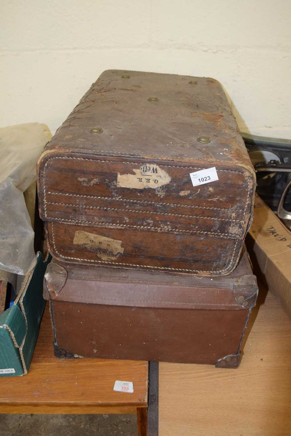 Two vintage suitcases