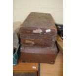 Two vintage suitcases