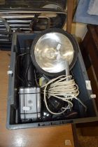 Box of various work lamps