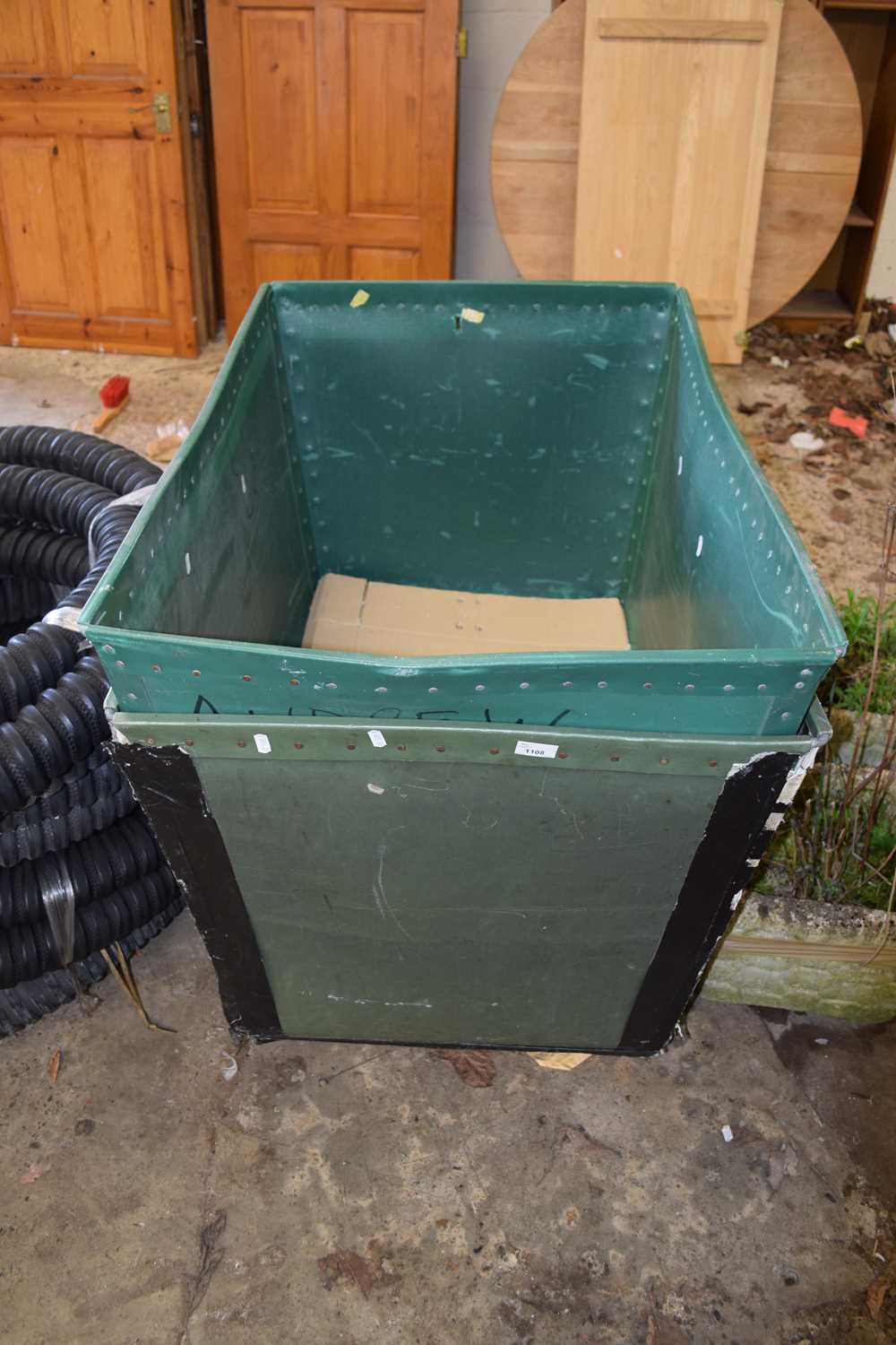 Two laundry carts