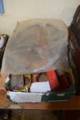 Mixed lot to include heavy duty tow hooks, vintage steering wheels etc