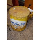 A large vintage tin Super Snow Cream, mid cream