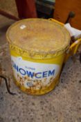 A large vintage tin Super Snow Cream, mid cream