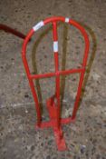 An iron saddle rack