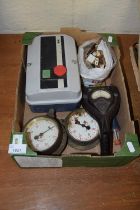 Mixed lot to include volt meters, switches etc