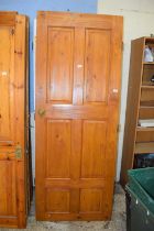 Five internal pine doors