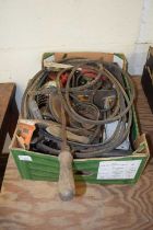 Mixed box of various garage clearance items
