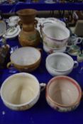 Mixed Lot: Various chamber pots, vases etc