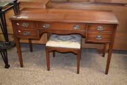 A Bevan & Funnell Reprodux dressing table with stool
