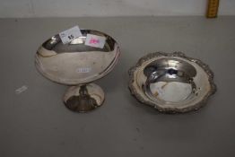 Silver plated christening cup