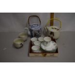 Mixed Lot: Various tea wares, reproduction Oriental teapots etc