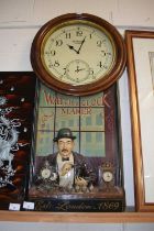 Reproduction Dewberry of London Watch and Clock Makers wall clock