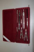 A Staedtler boxed technical drawing set