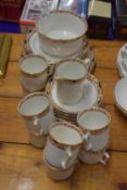 Quantity of Edwardian gilt rimmed tea wares