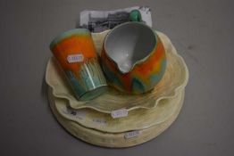 Mixed Lot: Roys Bakery commemorative plates and bowl together with Shelley mug and similar jug