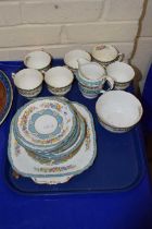 Quantity of Crown Staffordshire floral decorated tea wares