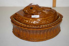 A Moira tureen with rabbit shaped lid