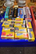 Collection of boxed Vanguard toy vehicles and various boxed lorries