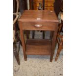 An early 20th Century mahogany bedside table