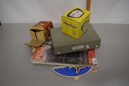 Mixed Lot: Various ephemera, vintage cardboard cut outs, Picture Post magazine, viewmaster, pictures