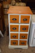 Modern painted pine four drawer chest