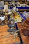 Mixed Lot: Various brass and other animal ornaments