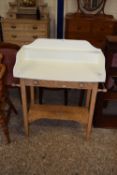 A Victorian painted pine wash stand