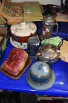 Mixed Lot: Various cheese dishes, beer stein and other items