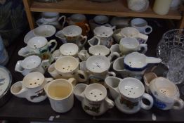 Collection of various shaving mugs