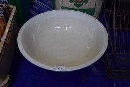 Wash bowl decorated with crynoline ladies