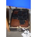 Quantity of tea trays and storage boxes