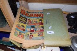 Folder of vintage Beano comics, circa early 1980's