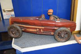 A modern composition model of a vintage car