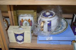 Mixed Lot: Royalty commemorative ceramics, Wedgwood calendar plates etc
