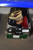 Two boxes of various ladies shoes
