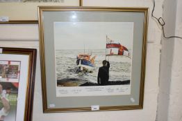 Lifeboat Interest - Manchester Unity of Oddfellows, The Final Launch Sheringham October 8th 1890,